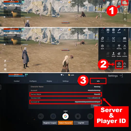 วิธีหา UID เกม Lineage 2 Mobile