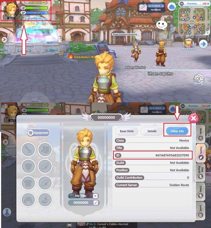 วิธีหา UID เกม Ragnarok X: Next Generation