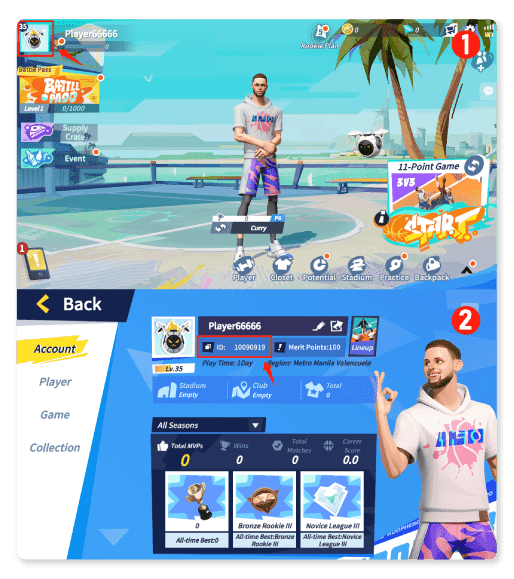 วิธีหา UID เกม Dunk City Dynasty