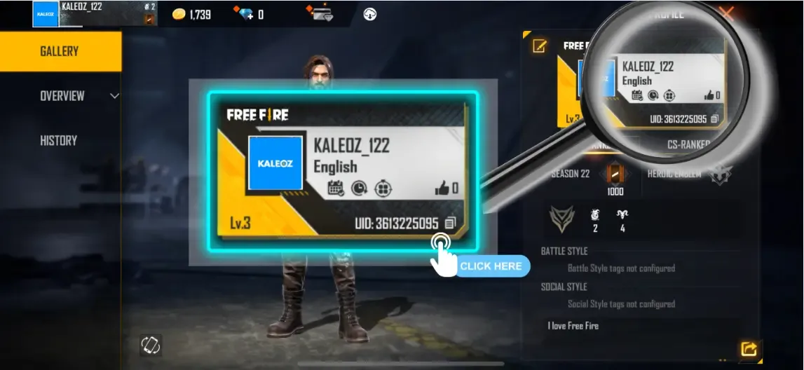 วิธีหา UID เกม Free Fire